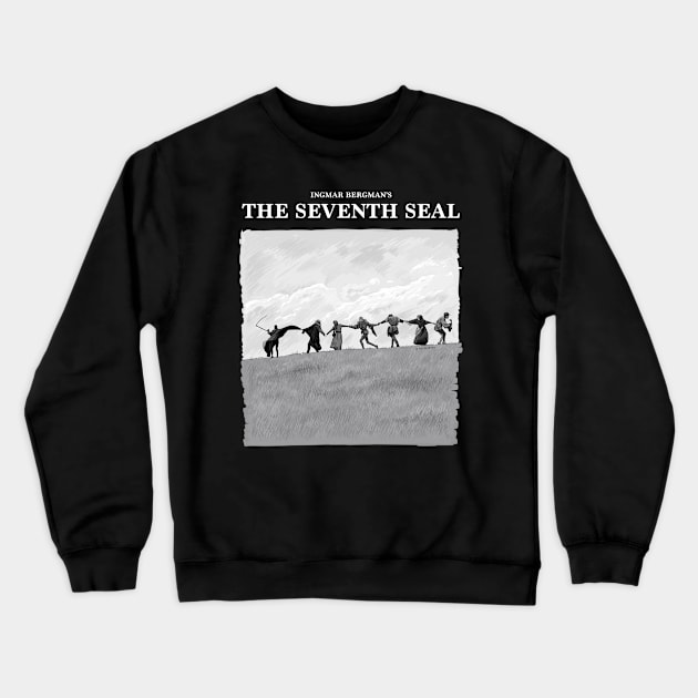 The Seventh Seal Illustration with Title Crewneck Sweatshirt by burrotees